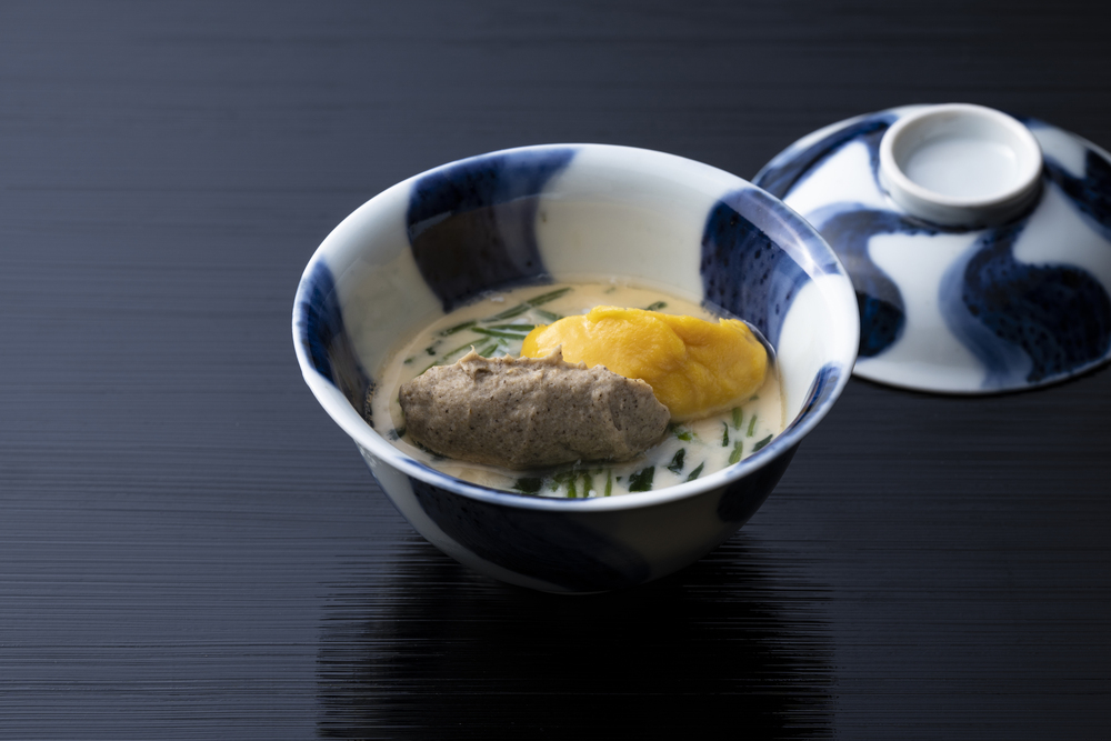 京都『瓢亭』のキノコの茶碗蒸し