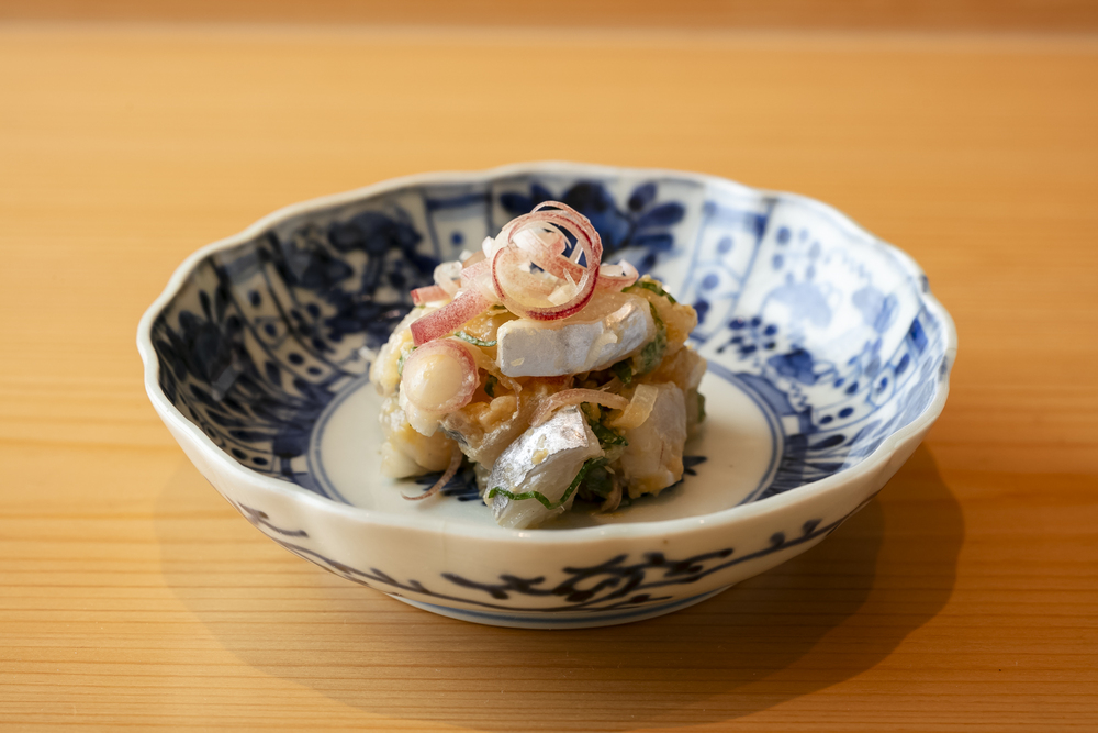 東京『鮨処 やまと』の太刀魚のなめろう