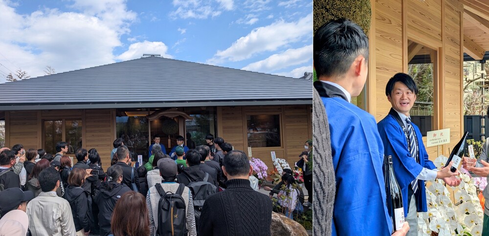 奈良伝承蔵と、『今西酒造』社長の今西将之さん=